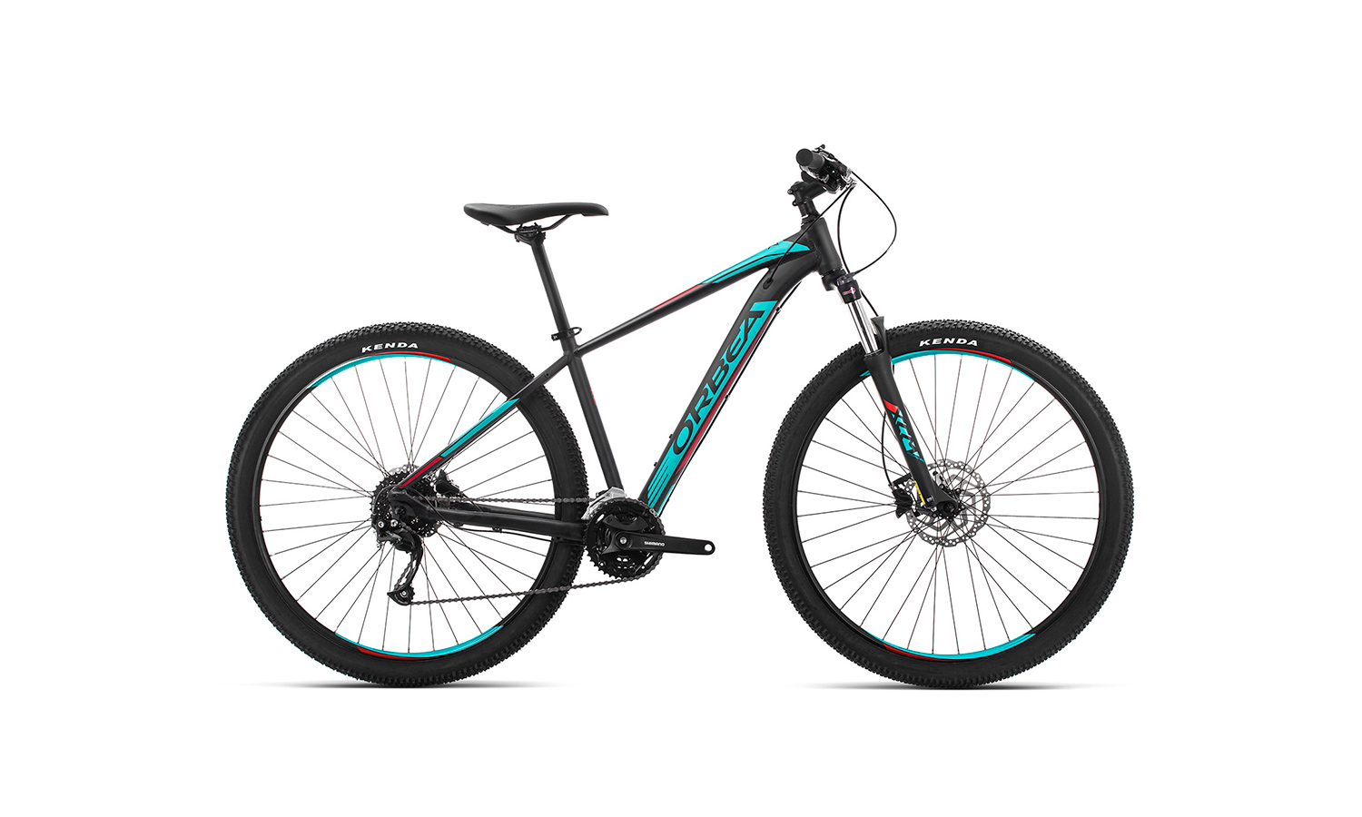 Фотография Велосипед Orbea MX 27 40 (2019) 2019 Черно-голубой